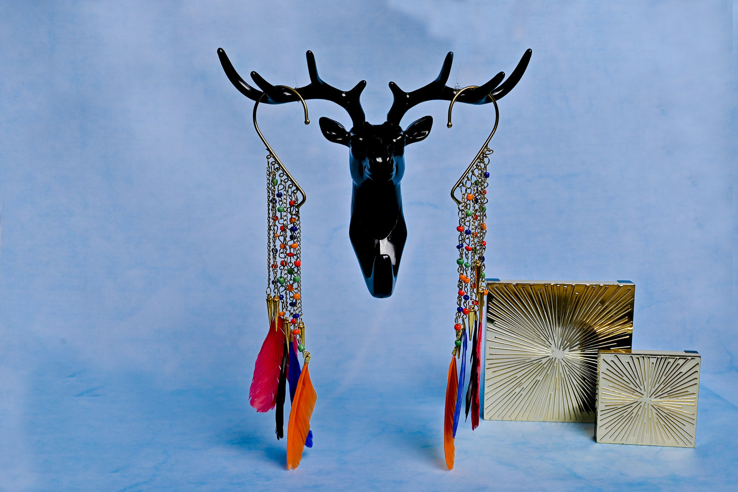 Multicolor Feather Ear Cuffs-TJS